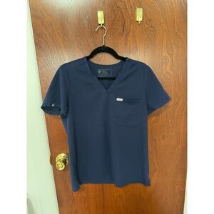 Figs Classic Navy Short Sleeve Tee